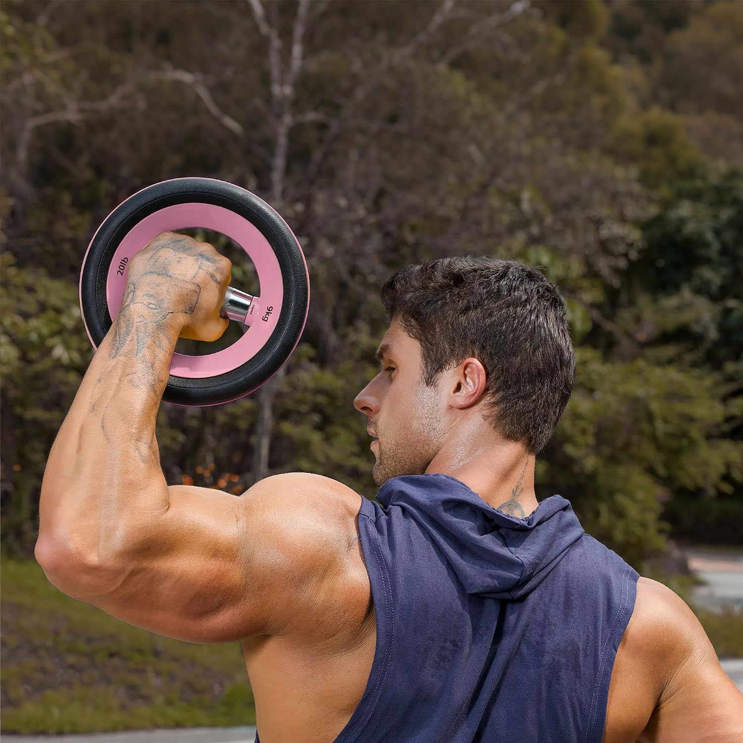 Dumbbell Weight Plates –Dual Purpose Ergonomic Fitness Equipment, Multifunctional Design for Strength Training, Full Body Workouts and Home Gym