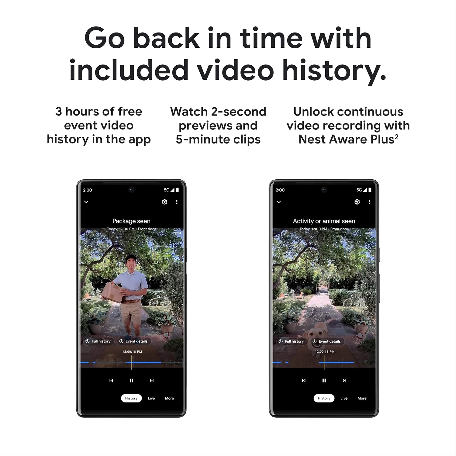 Google Nest Doorbell - (Wired, 2nd Gen) - Wired Video Doorbell Camera - Doorbell Security Camera - Linen