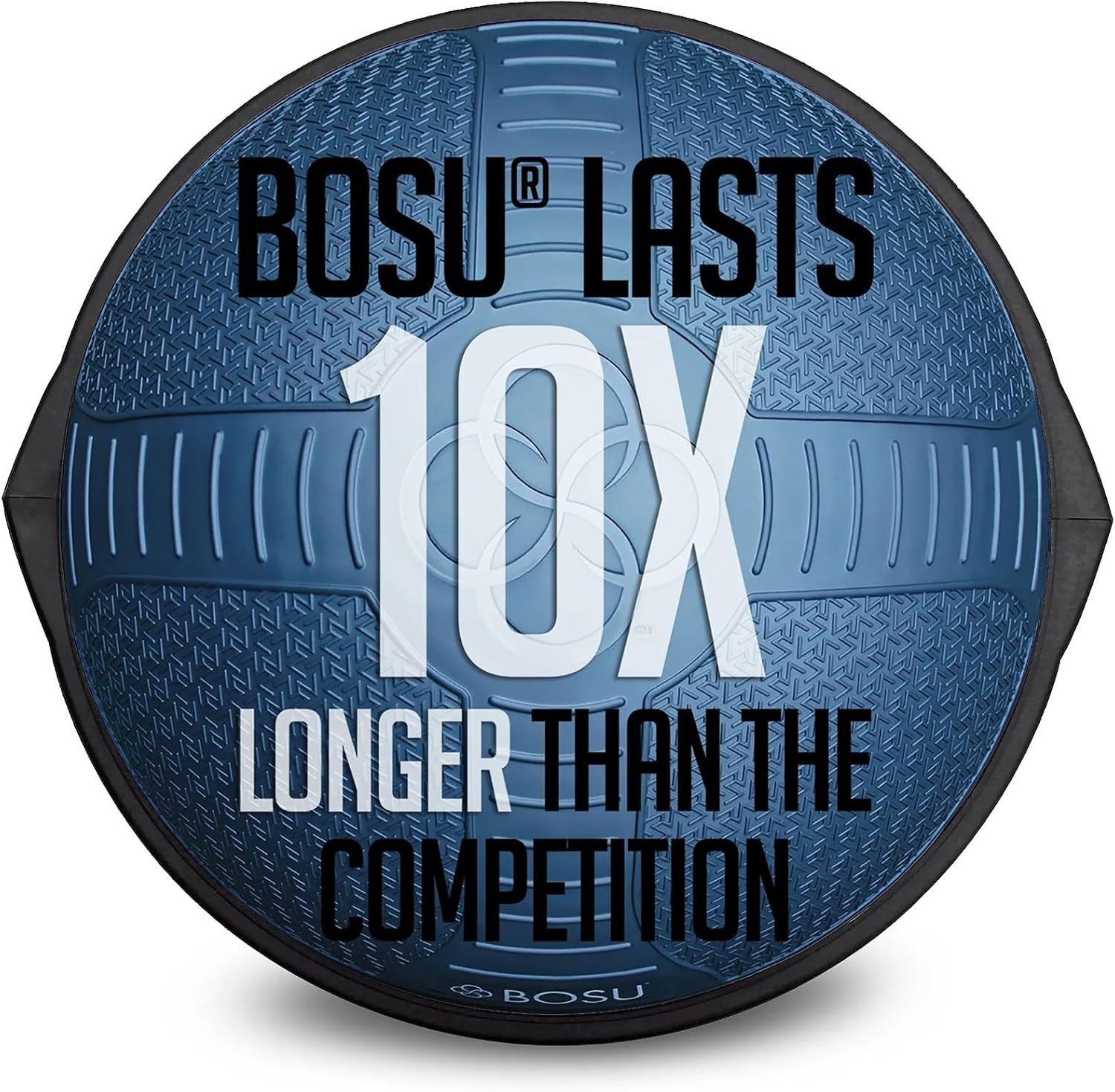 BOSU Nexgen Balance Trainer, Half-Ball Training Equipment, 65 cm Diameter, 300 lb Capacity - Burst-Resistant Stability Exercise Tool w/Non-Slip Base, Includes Hand Pump, Commercial-Grade