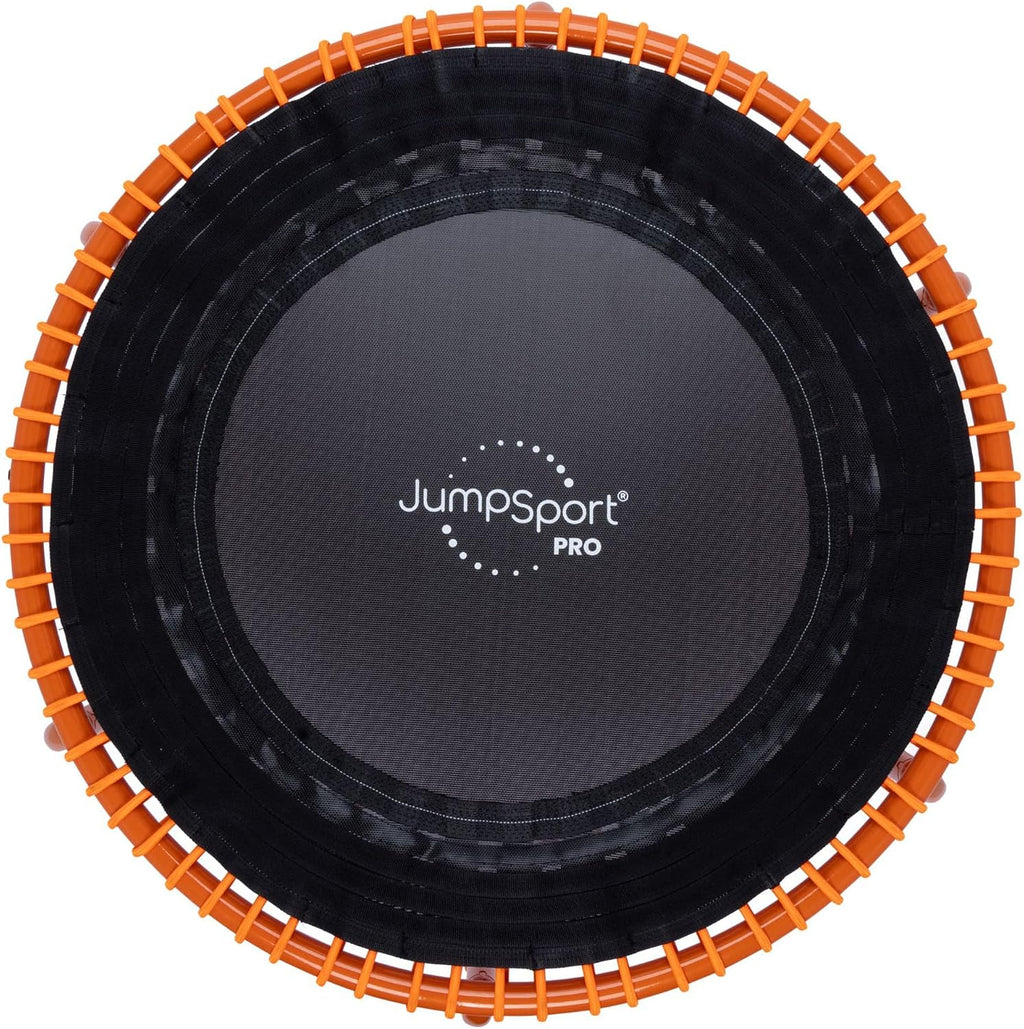 JumpSport 350 PRO 39 Inch Fitness Trampoline Indoor Rebounder Cardio Workout Equipment 300 lb Capacity