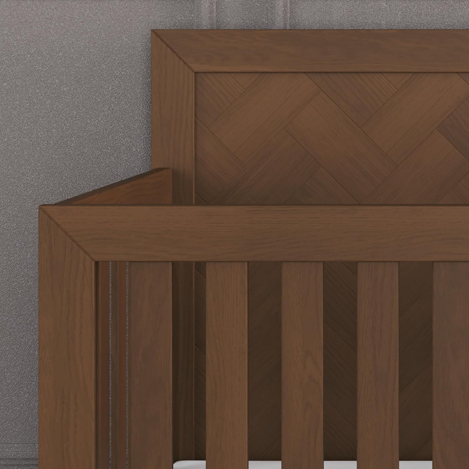 Child Craft Kieran Crib, Double Dresser and Chest Nursery Set, 3-Piece, Includes 4-in-1 Convertible Crib, Dresser and Chest, Grows with Your Baby (Toasted Chestnut)