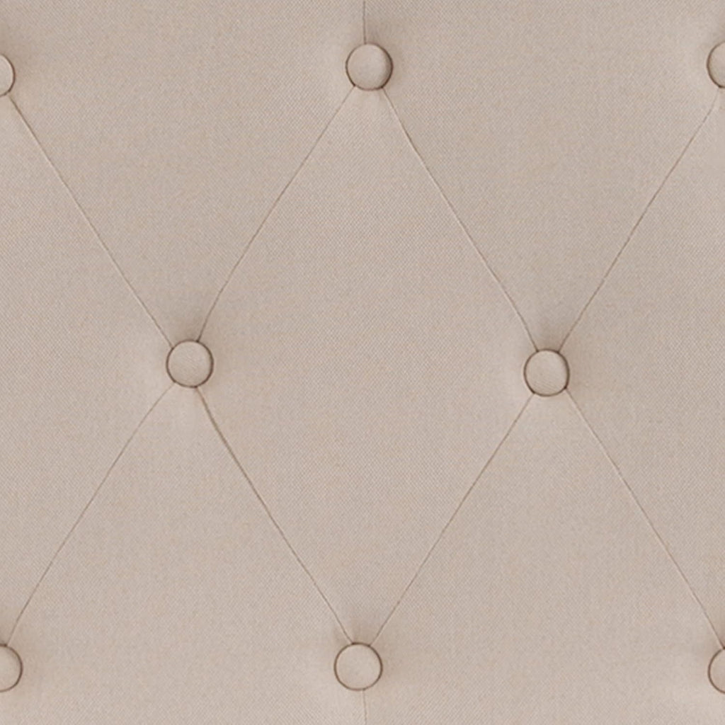 Flash Furniture Cambridge Button Tufted and Diamond Stitched Upholstered King Size Headboard in Beige Fabric