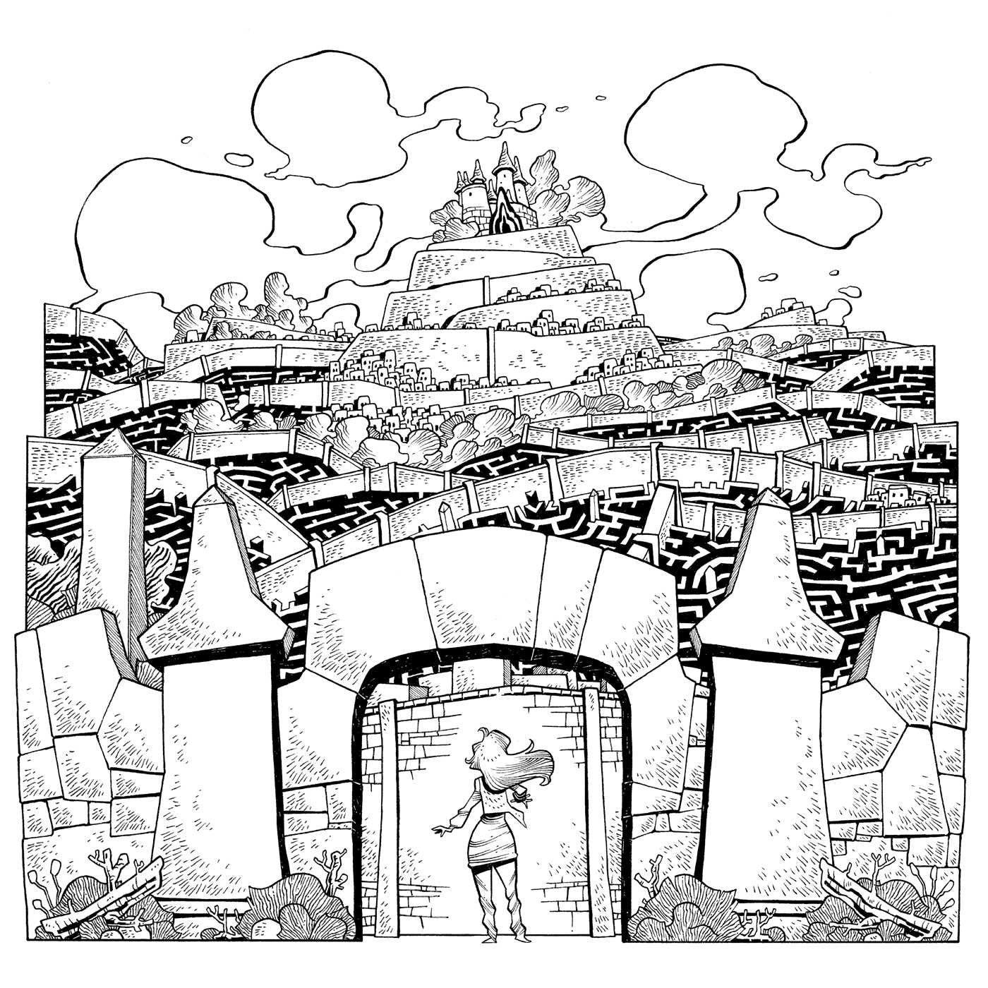 Jim Henson's Labyrinth Adult Coloring Book