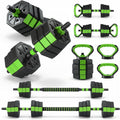 Adjustable Weight Set 88Lbs, 4-in-1 Dumbbell Set and Barbell Weight Set for Home Gym, Converts to Kettlebell & Push-Up Stand, Free Weights Dumbbells Set for Men & Women Full Body Workout
