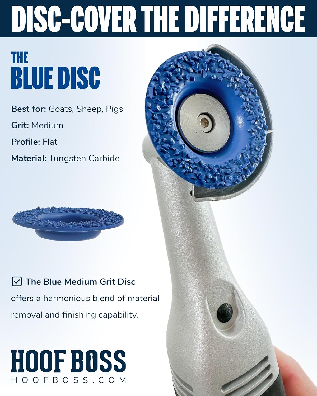 Goat Hoof Trimmers Basic Electric Set 110v - Goat Hooves Trimmer Tool Kit - Grinder Discs and Accessories Included