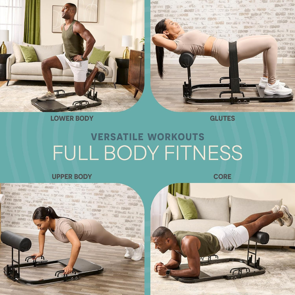 Lifepro Hip Thrust Machine – Adjustable Glutes Workout Equipment for Home – GluteBlast Foldable Booty Builder, Sissy Squat Machine, Thrust Glute Bench, Home Gym Glute Workout