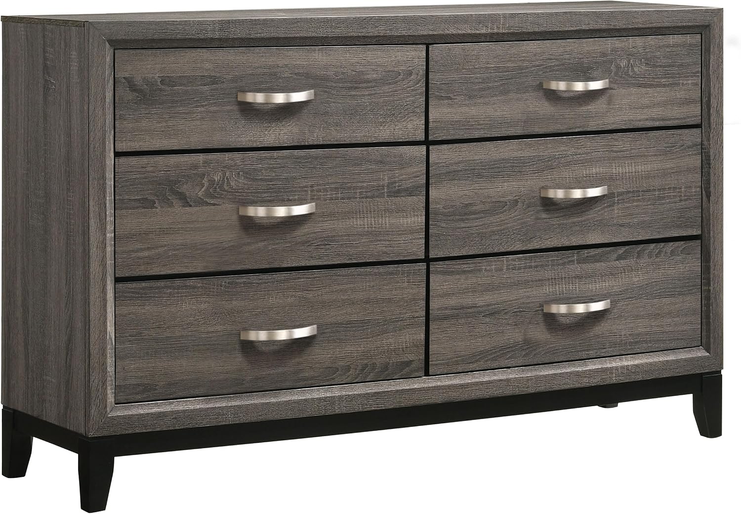 Coaster Home Furnishings Watson Transitional 5-Piece Bedroom Set Twin Size Panel Bed Frame 57-inch Headboard Grey Oak 212421T-S5