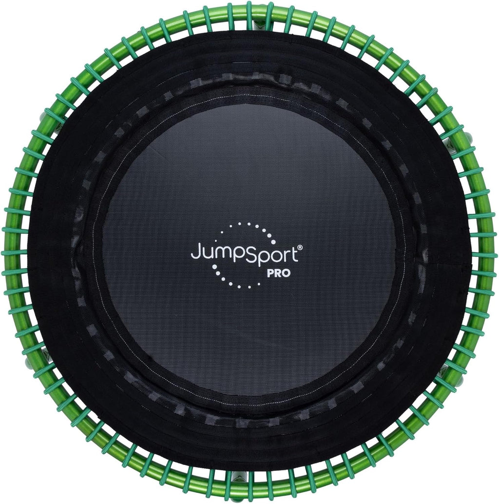 JumpSport 350 PRO 39 Inch Fitness Trampoline Indoor Rebounder Cardio Workout Equipment 300 lb Capacity