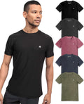 INTO THE AM Workout Shirts for Men - Dry Fit Short Sleeve Athletic Gym Tees Running Fitted Tshirts S - 4XL