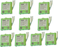 HQRP 10-Pack Battery Pack for UNIDEN BP-38 BP-40 GMR1438-2 GMR1438-2CK GMR2872-2CK GMR1558 GMR1558-2ck GMR1588 GMR1588-2ck Two-Way Radio
