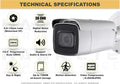 4K PoE Security IP Camera - Compatible with Hikvision DS-2CD2683G2-IZS UltraHD 8MP Vari-Focal EXIR Bullet Weatherproof 2.8-12mm Motorized Lens English Version Firmware