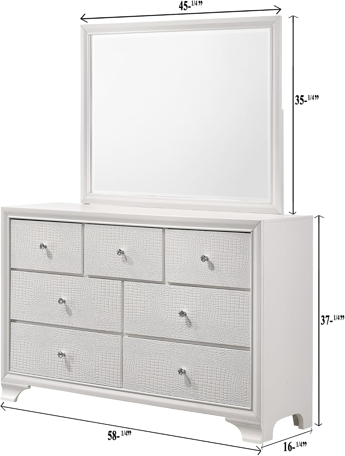 Modern Crisp White Textured Finish Tufted Headboard Integrated LED Lighting Full Size 3pc Bed Set Bedroom Furniture