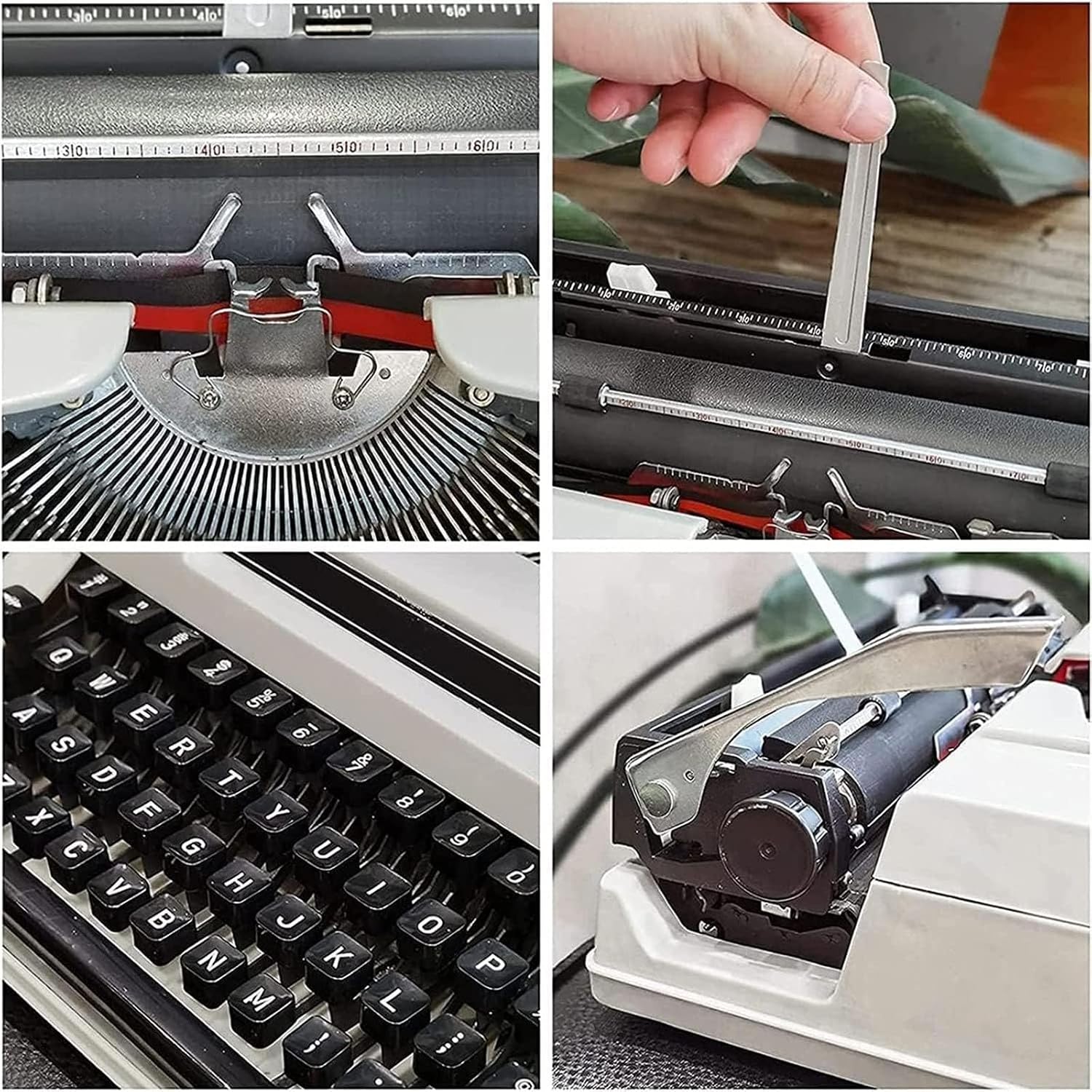 Portable Manual Typewriter, Classic Retro Fashioned Machinery Typewriter, Perfect Writer's Literary Gift,for Notes Or Letters, Creative Writing-Includes Ribbon Set