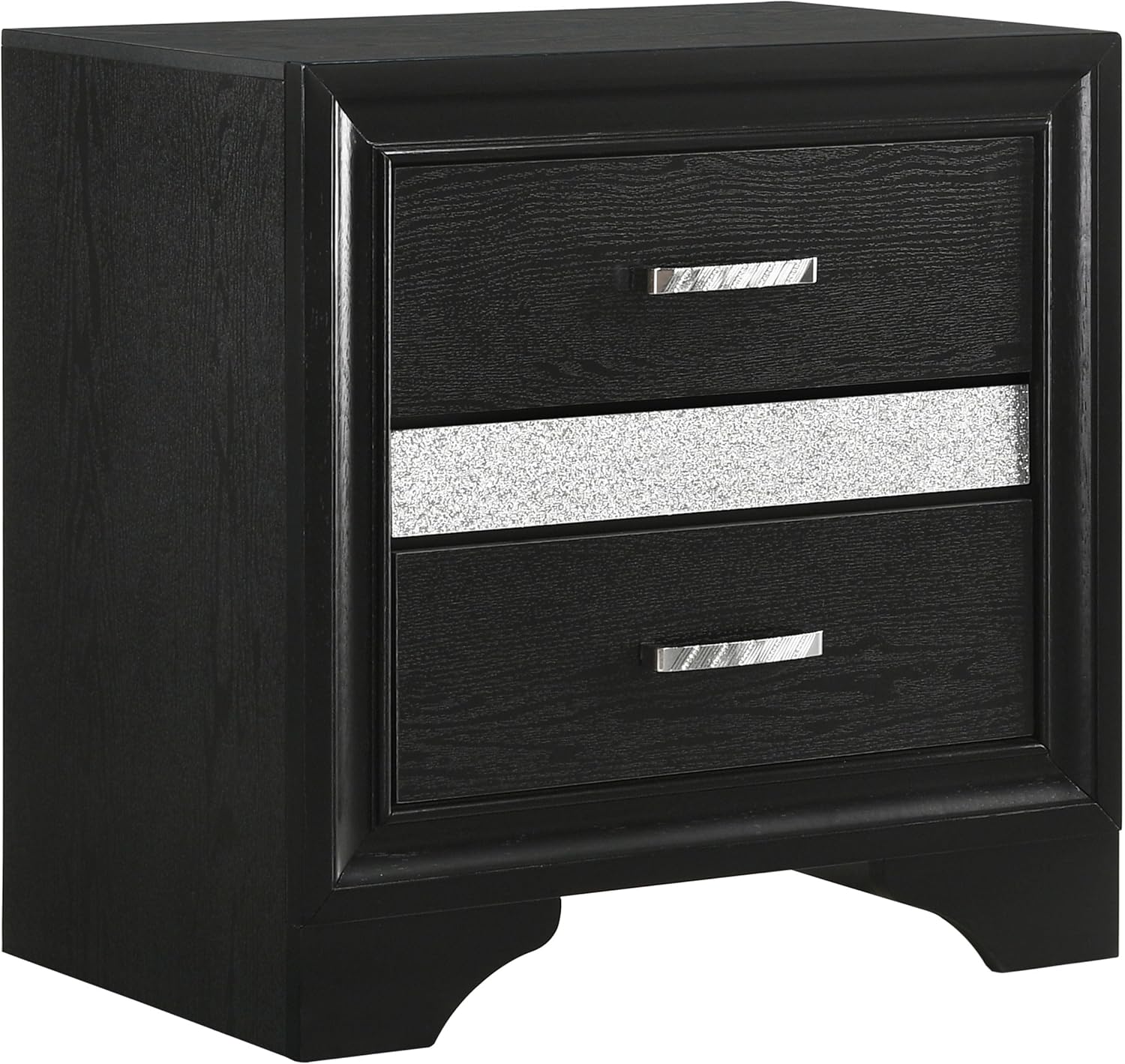 Coaster Home Furnishings Miranda Contemporary 5-Piece Bedroom Set Full Size Storage Panel Bed Frame 50-inch Headboard Black 206361F-S5