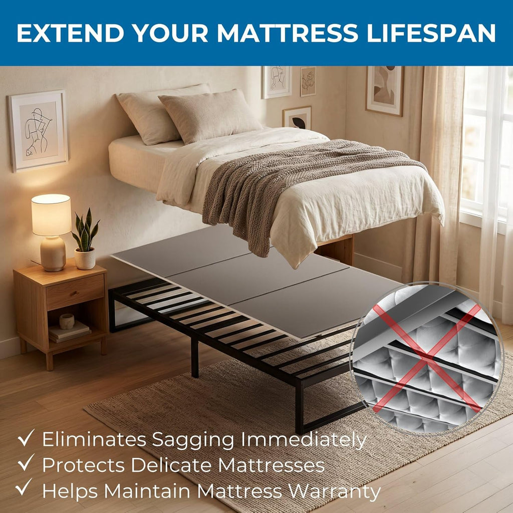 Meliusly Original Bunkie Board Twin XL 2-Pack (38x79 Each) - Non-Slip Breathable Bed Support Board for Slatted Bed Frame, Anti-Sag Under Bed Support, Noise Minimizing Moisture Resistant