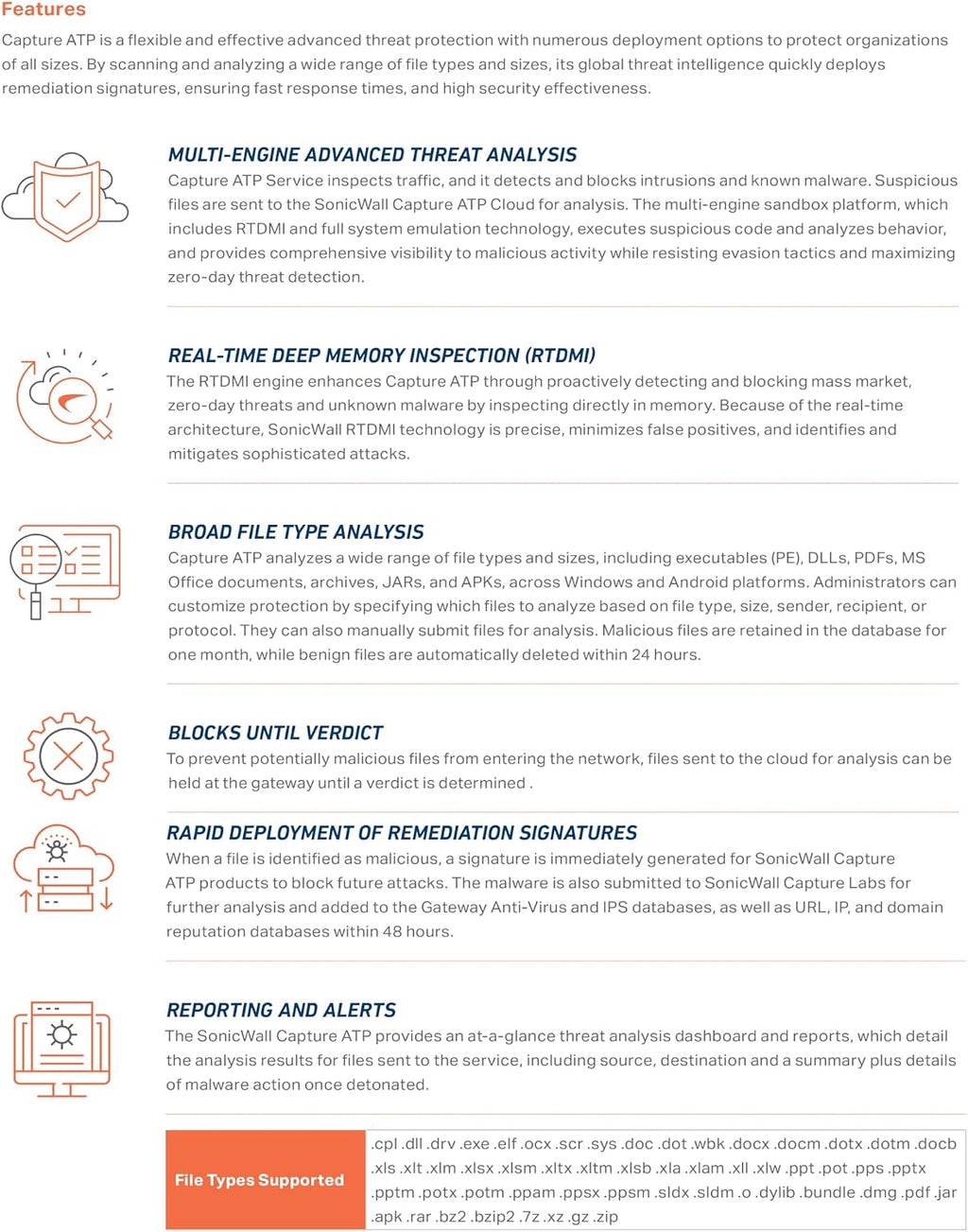 SonicWall Capture Advanced Threat Protection (ATP) for TZ680-4 Year License (03-SSC-6550) - Cloud Sandbox Security with Zero-Day Threat Detection & Real-Time Malware Analysis