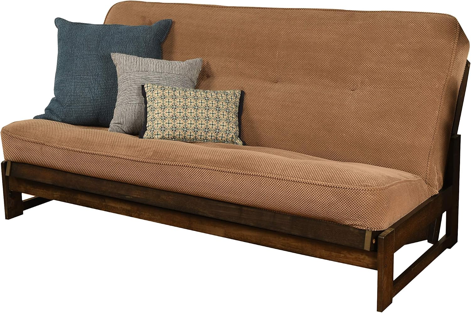 Kodiak Aspen Futon Set with Reclaim Mocha Finish, Marmont Mocha