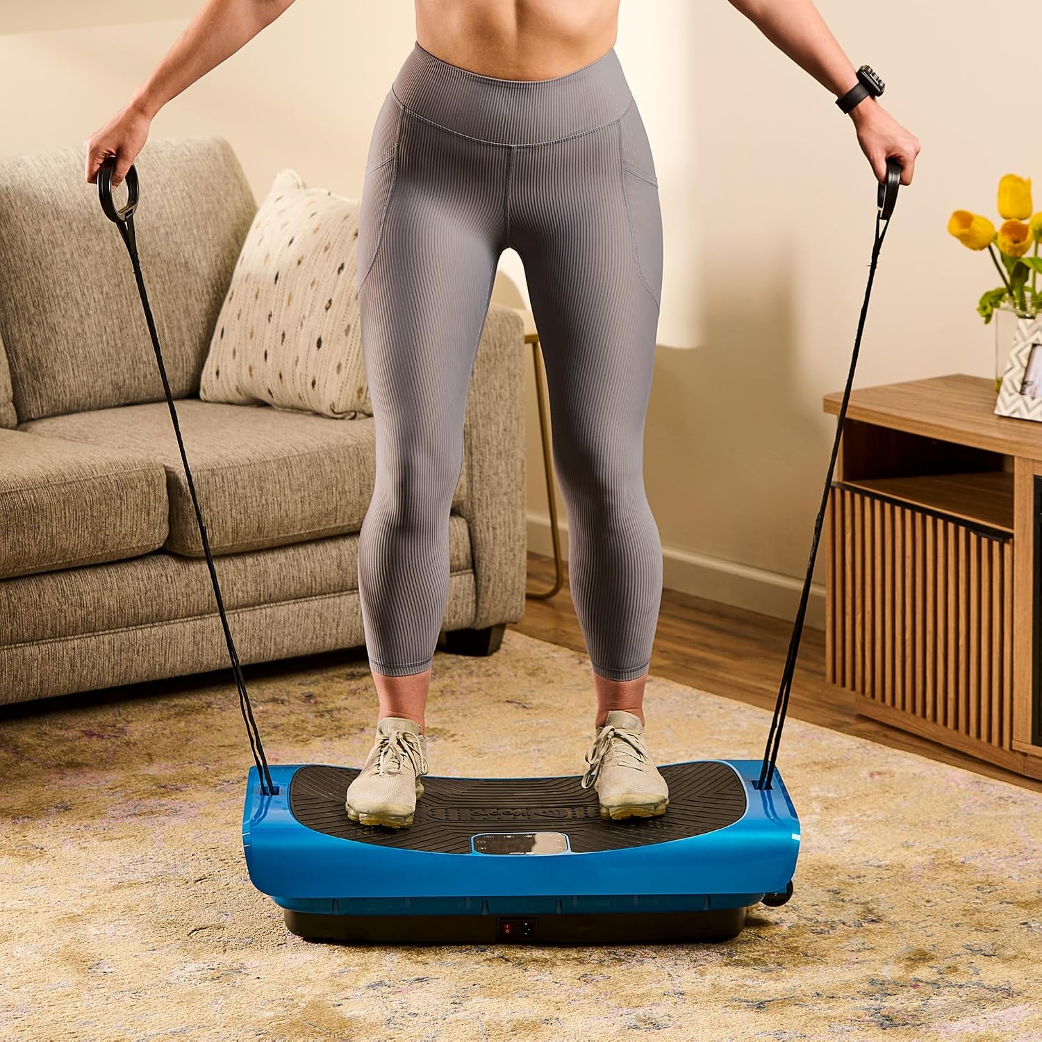 Lifepro 4D Vibration Plate Exercise Machine — Triple Motor, 7 Presets, 60 Speeds Rumblex Plus/Pro Vibrating Platform with Wrist Remote — Whole Body Shaker Vibration Plate for Lymphatic Drainage