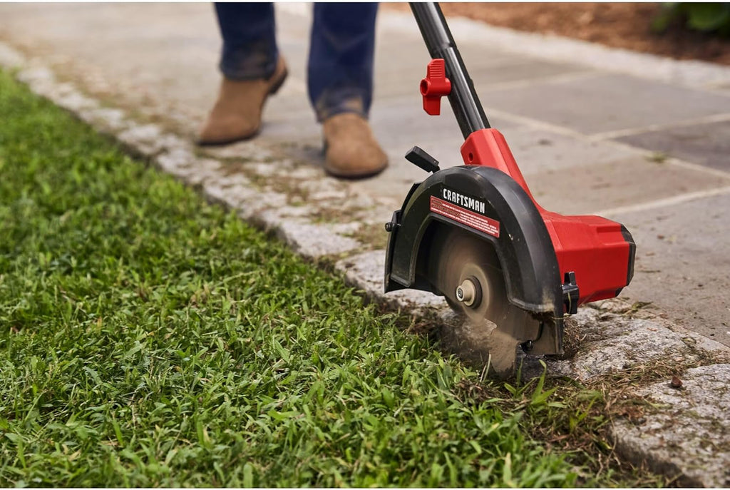 CRAFTSMAN Cordless Edger Lawn Tool, 20V MAX Battery, Charger and Blade Included, Lightweight Lawn Edger, 7.5 in Cutting Width, 1000 Ft of Edging per Charge (CMCED400D1)