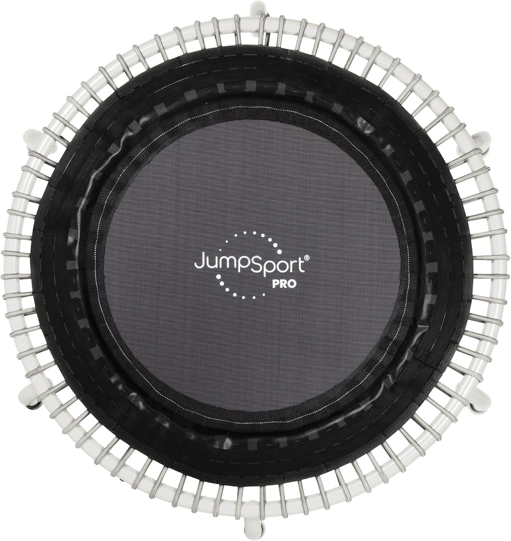 JumpSport 350 PRO 39 Inch Fitness Trampoline Indoor Rebounder Cardio Workout Equipment 300 lb Capacity