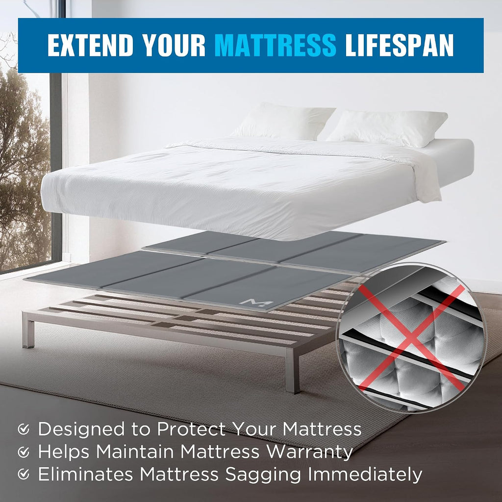 Meliusly Original Bunkie Board California King (72x84) - Non-Slip Breathable Bed Support Board for Slatted Bed Frame, Anti-Sag Under Bed Support, Noise Minimizing Moisture Resistant