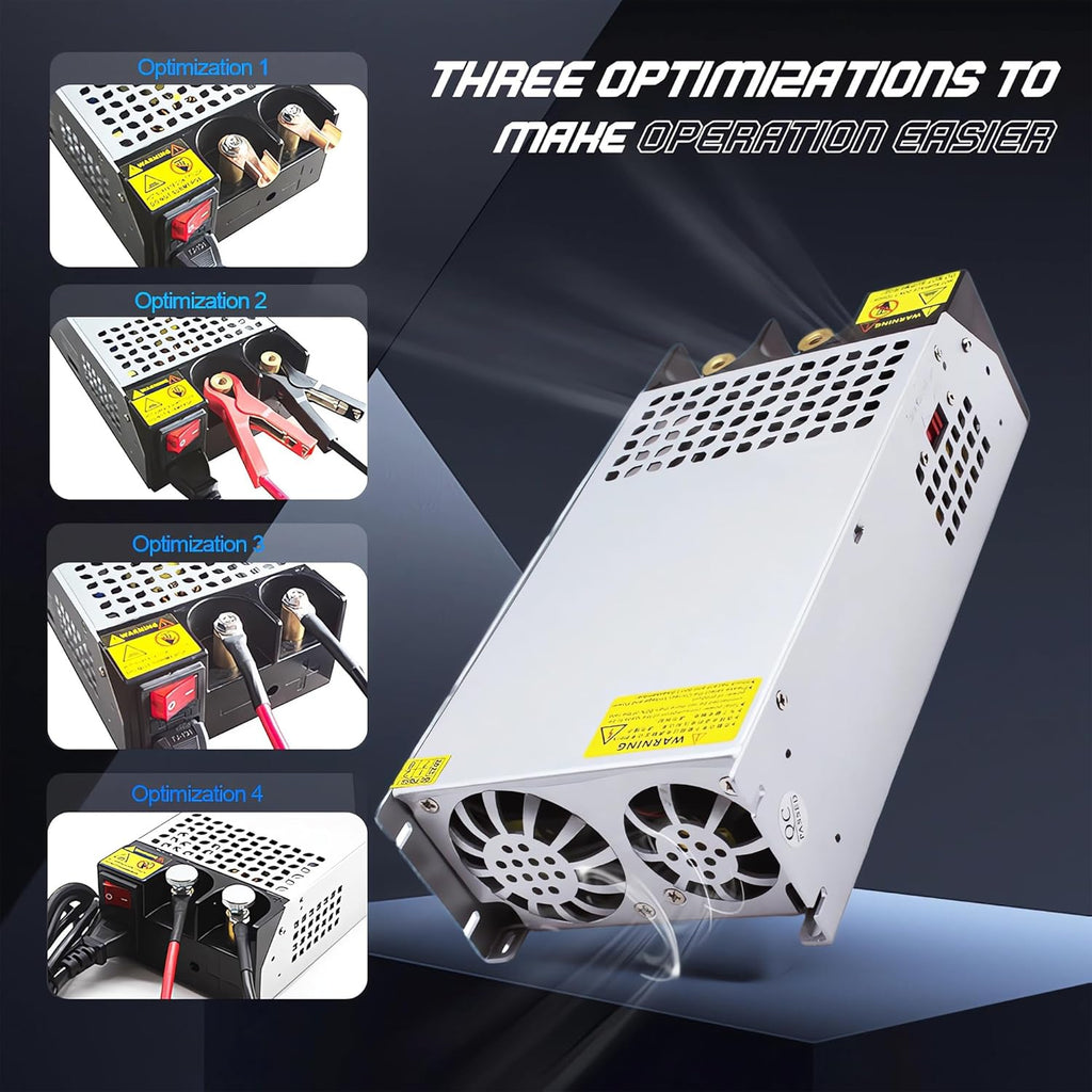 AC to DC 12V 125A 1500W Power Supply,120V to 12v Converter/110V to 12V Converter for RV Pump LED Strip CCTV Car Vacuum Stereo Disel Heater(DC12V-125A-1500W)