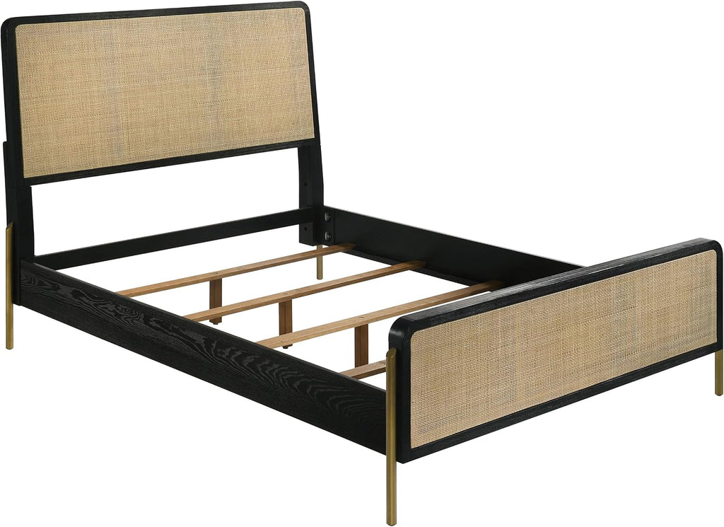 Black and Natural 5 King Bedroom Set