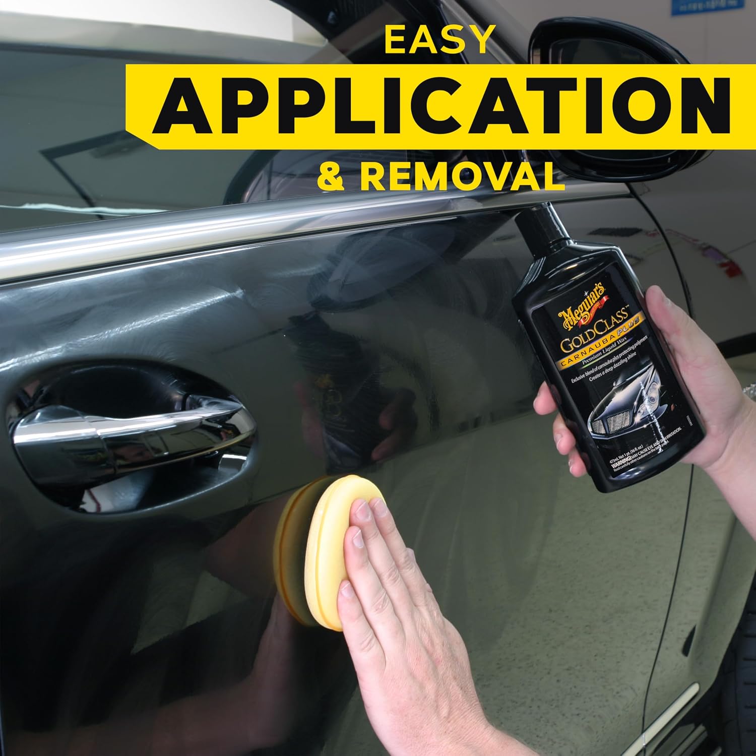 Meguiar's Gold Class Carnauba Plus Premium Liquid Wax Kit,Car Detailing Kit with a Pure Carnauba Wax Blend & Foam Applicator Pad for Keeping Glossy Paint Protected Like a Pro,16 Oz Bottle(Pack of 6)