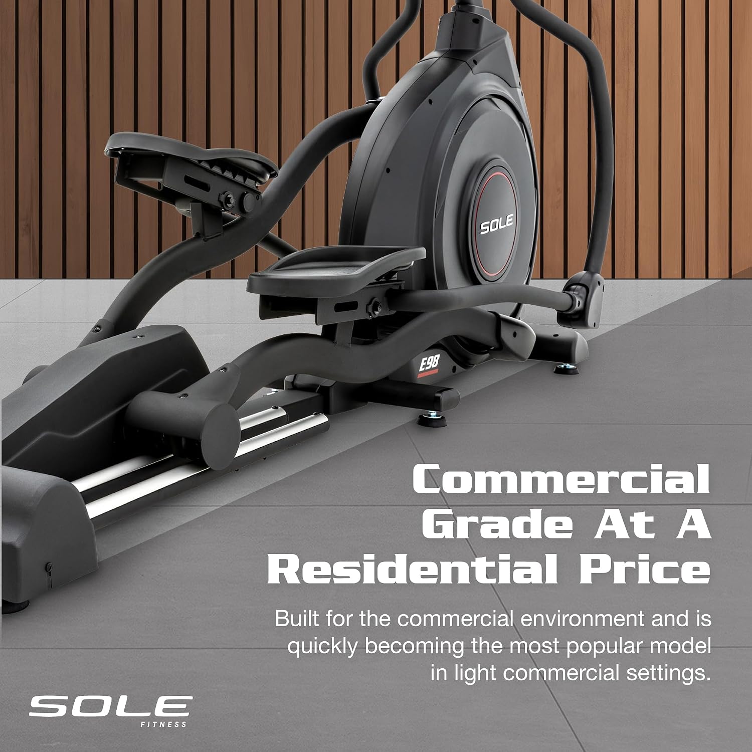 SOLE Fitness Elliptical Exercise Machines, Models E25, E35, E95, E95S, E98, Elliptical Machines for Home Use, Home Exercise Equipment for Cardio Training, Work from Home Fitness Stepper Machine