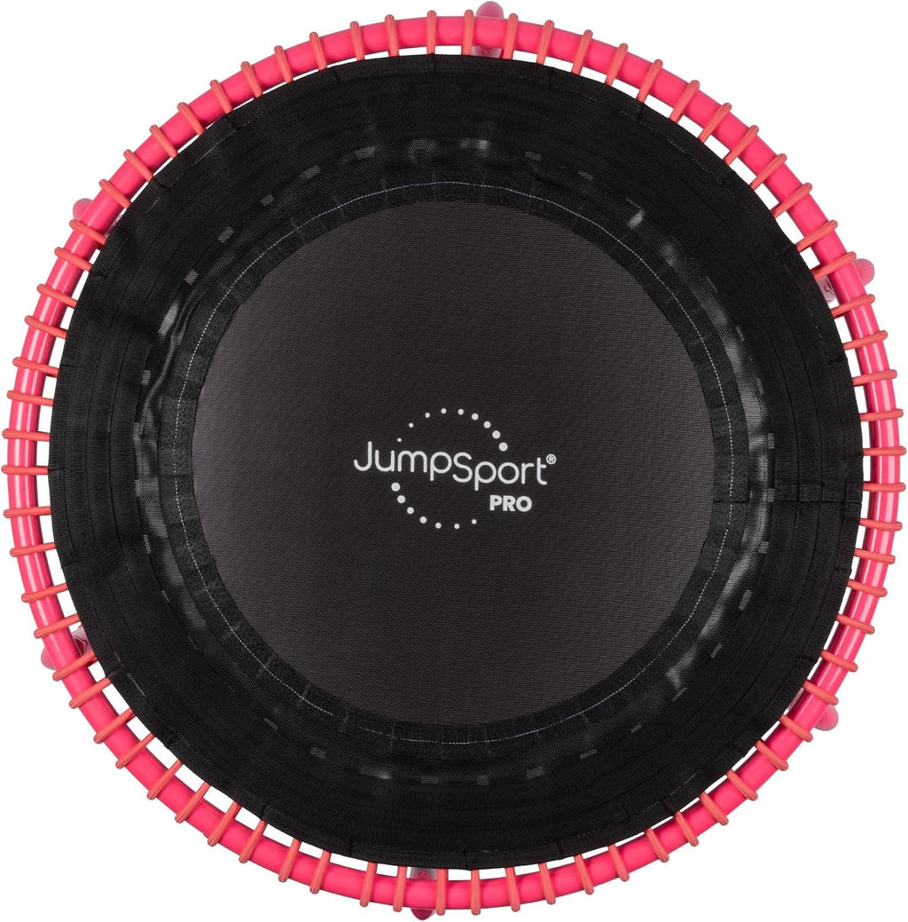 JumpSport 350 PRO 39 Inch Fitness Trampoline Indoor Rebounder Cardio Workout Equipment 300 lb Capacity