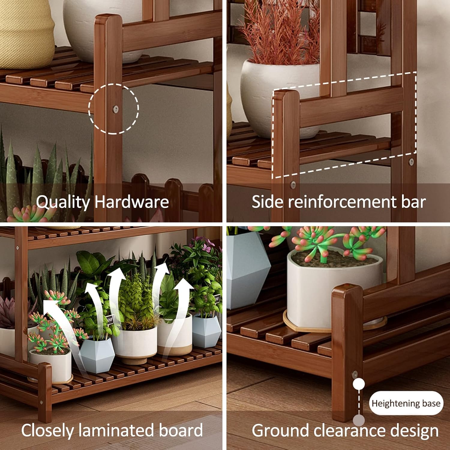 Potting Bench Outdoor Garden Work Station, Functional Planting Workbench for Gardening, Durable Construction