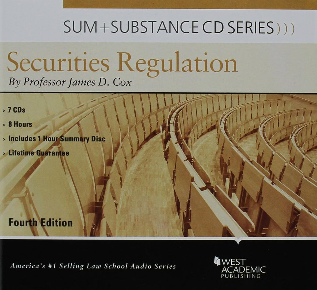 Sum and Substance Audio on Securities Regulation with Summary Supplement