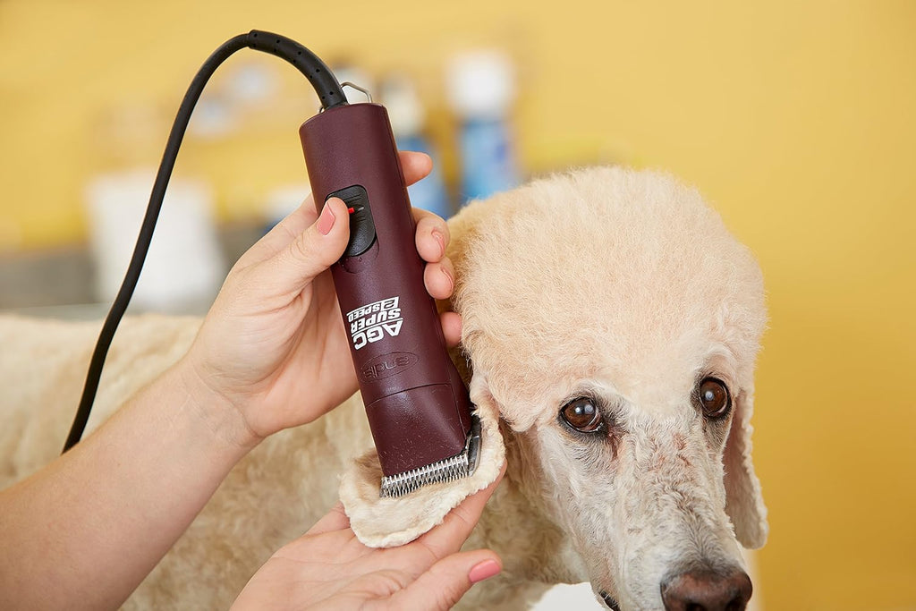 Andis 22685 Professional UltraEdge Super 2-Speed Detachable Blade Clipper – Rotary Motor with Shatter-Proof Housing, Runs Calm & Silent, 14-Inch Cord - for All Coats & Breeds - 120 Volts, Burgundy