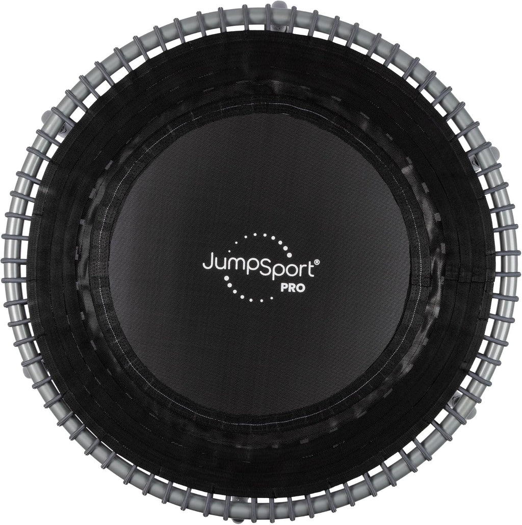 JumpSport 350 PRO 39 Inch Fitness Trampoline Indoor Rebounder Cardio Workout Equipment 300 lb Capacity