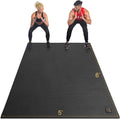 GXMMAT Large Exercise Mat 6'x4'/6'x5'/6'x6'(7mm), Thick Workout Mats for Home Gym Flooring, Extra Wide Non-Slip Durable Cardio Mat, Shoe Friendly, Perfect for Plyo, MMA, Jump Rope, Weights, Fitness