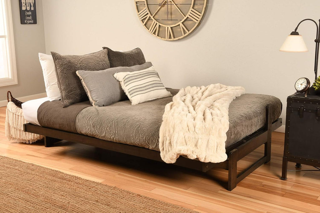 KODIAK FURNITURE Aspen Full-Size Futon Mattress, Beige Linen