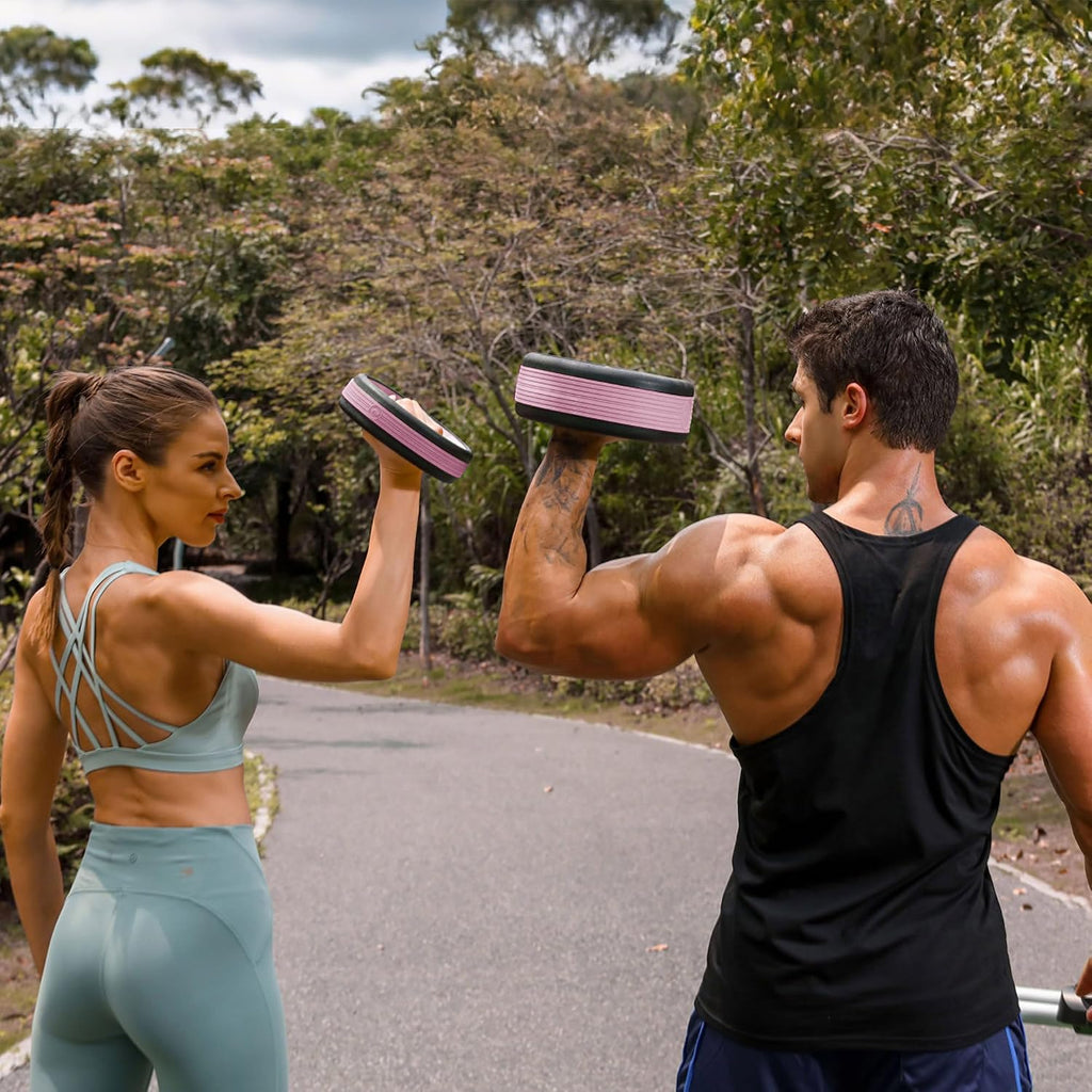 Dumbbell Weight Plates –Dual Purpose Ergonomic Fitness Equipment, Multifunctional Design for Strength Training, Full Body Workouts and Home Gym
