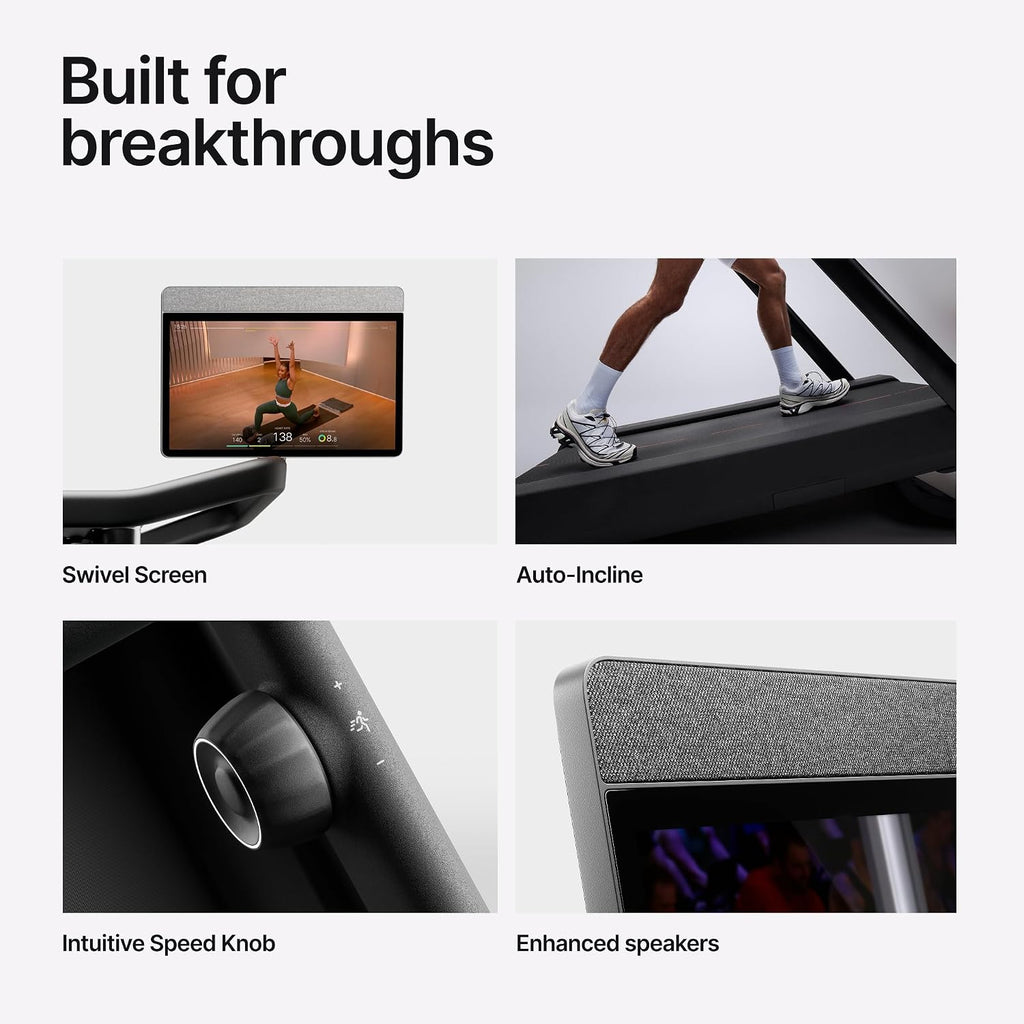 Peloton Cross Training Tread, Treadmill for Running, Walking, and Hiking with Manual or Auto-Incline Options and Immersive 24' HD Touchscreen, Exercise Equipment for Home Cardio and Strength Workouts