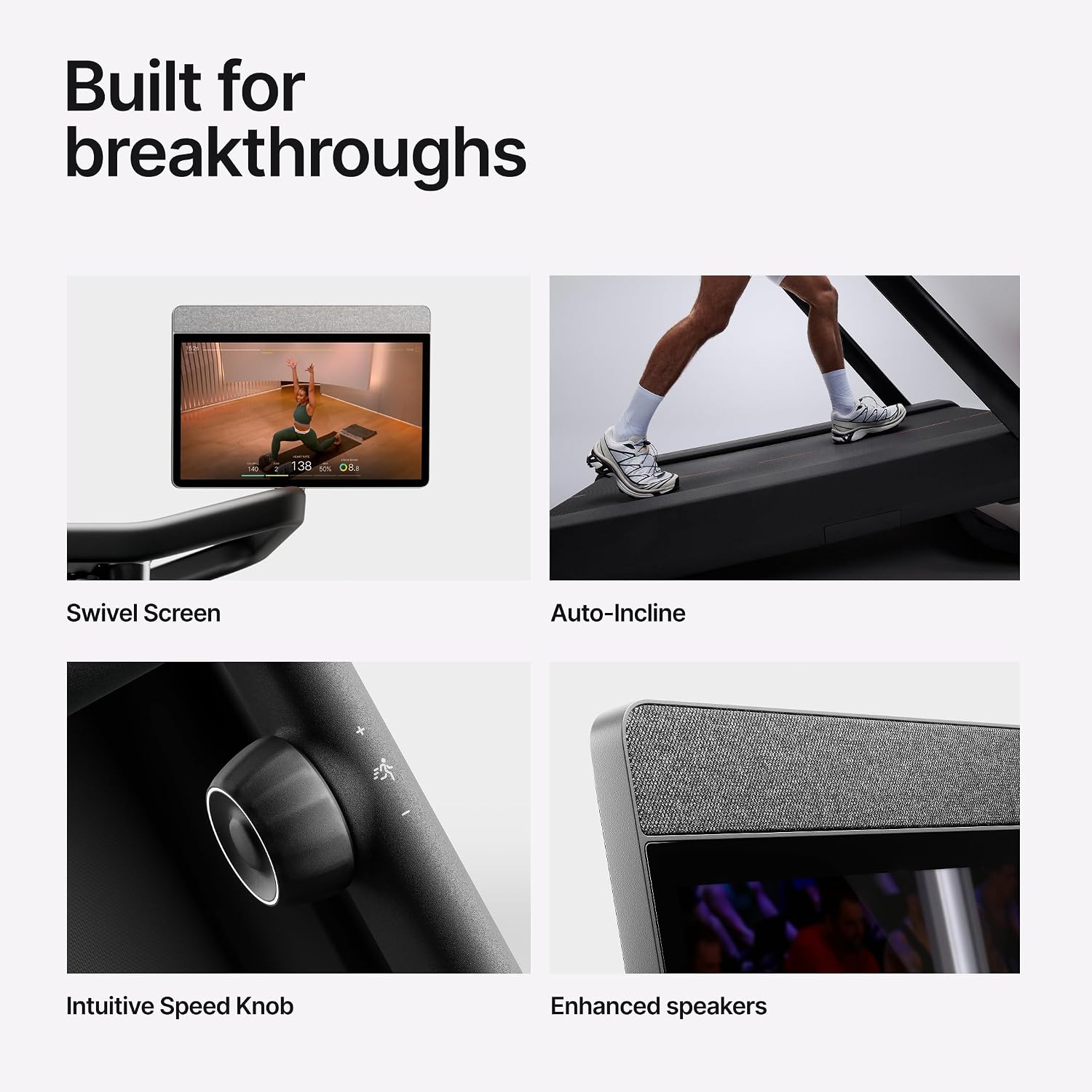 Peloton Cross Training Tread, Treadmill for Running, Walking, and Hiking with Manual or Auto-Incline Options and Immersive 24' HD Touchscreen, Exercise Equipment for Home Cardio and Strength Workouts