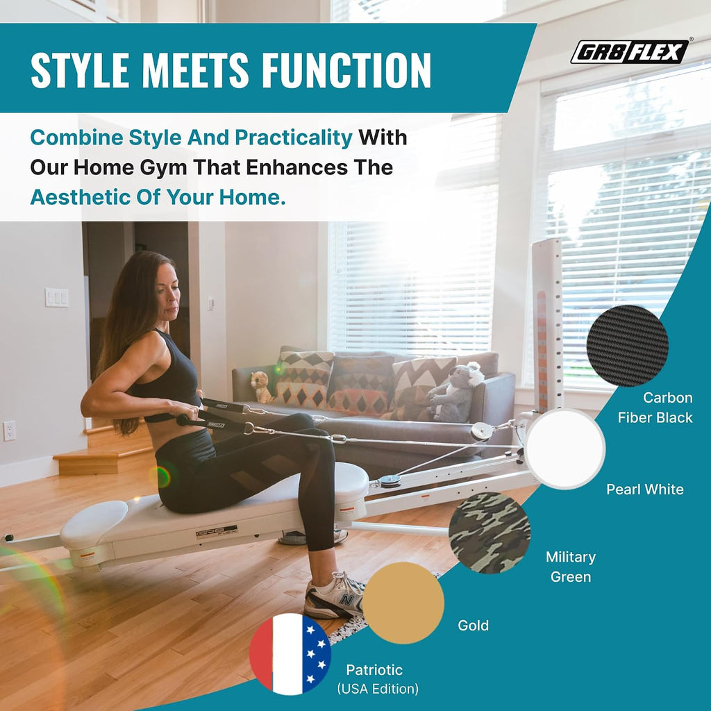GR8FLEX Performance Gym for Total Over 100 Exercises, Multi-Functional Workout Machine, High Performance Strength Training, Cardio, and Full Body Fitness Equipment for Home Use