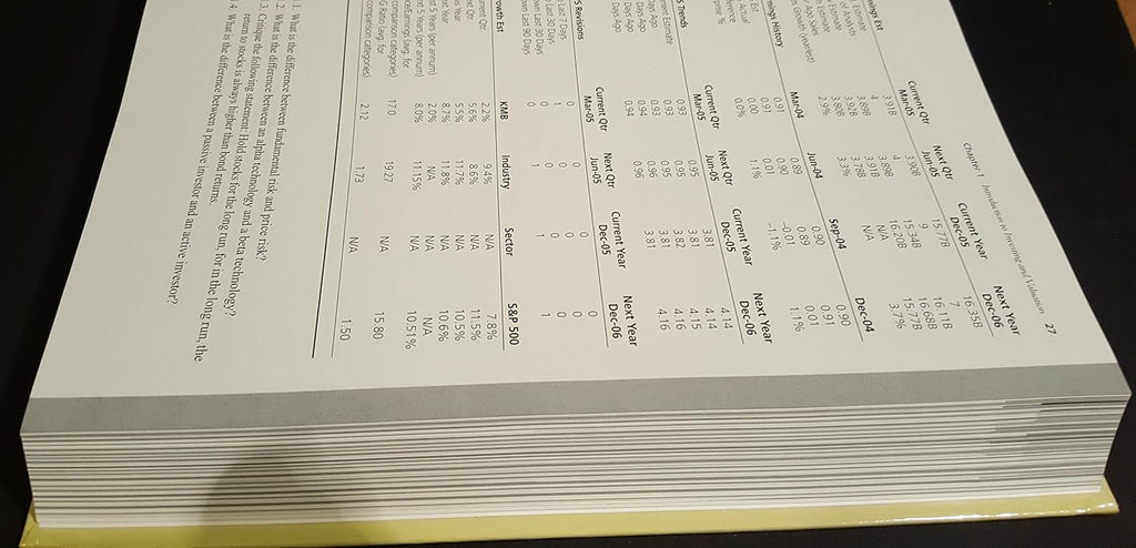 Financial Statement Analysis and Security Valuation