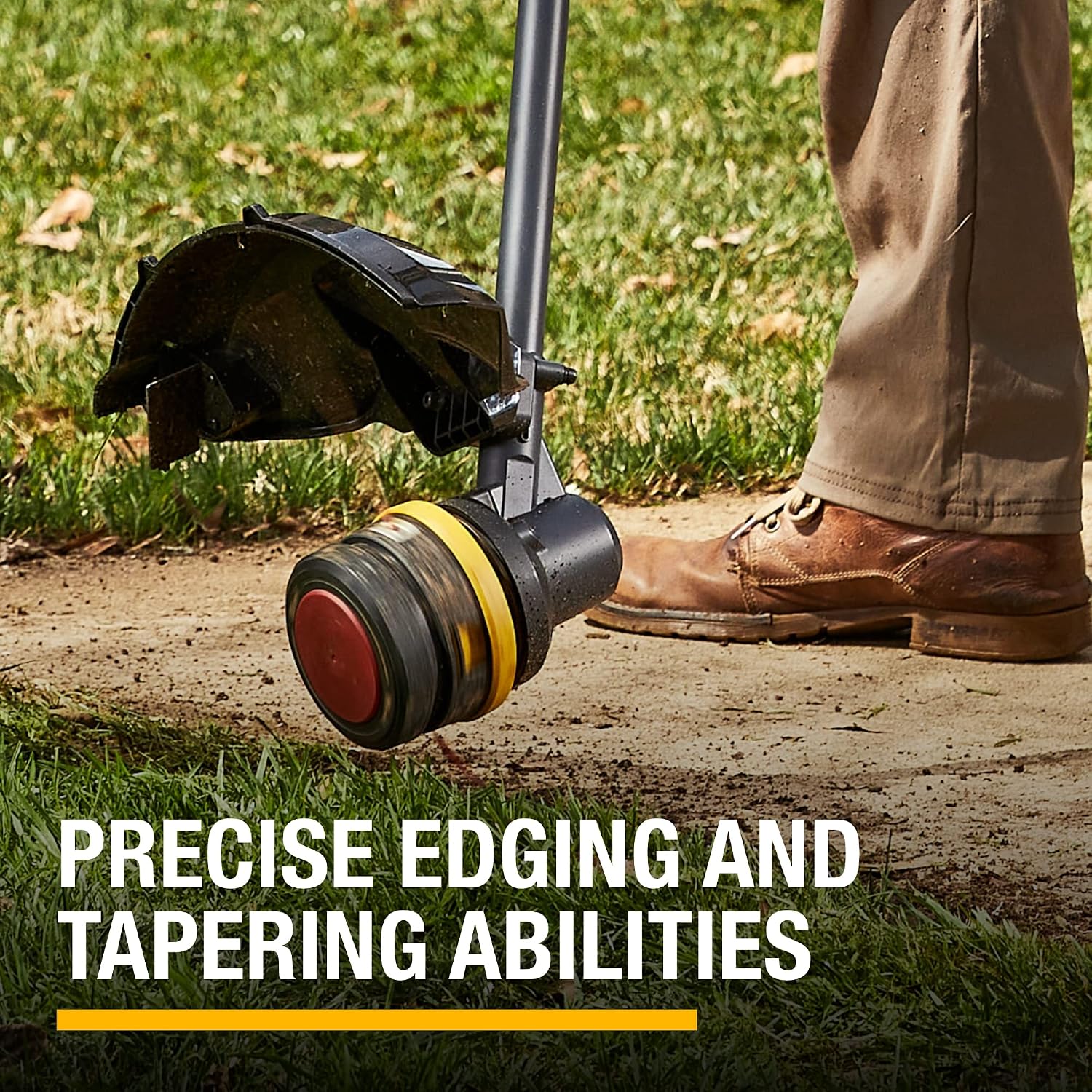 Cat DG610 60V 15' Brushless String Trimmer Cordless with Dual Line Bump Feed Head, Edger with Quick Line Load, Weed Trimmer with ECO Mode for Extended Runtime – Battery & Charger Included