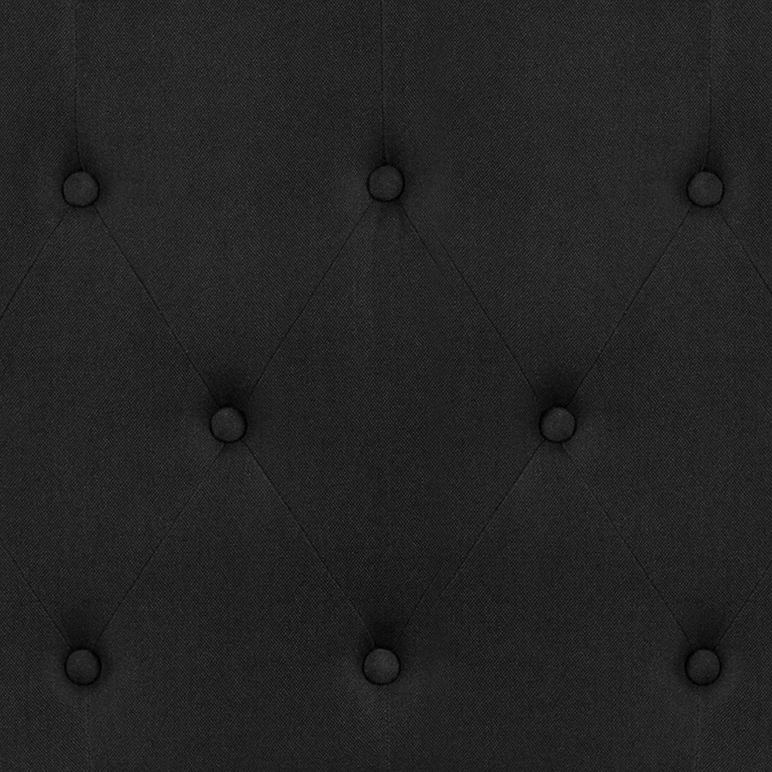 Flash Furniture Cambridge Tufted Upholstered Full Size Headboard in Black Fabric
