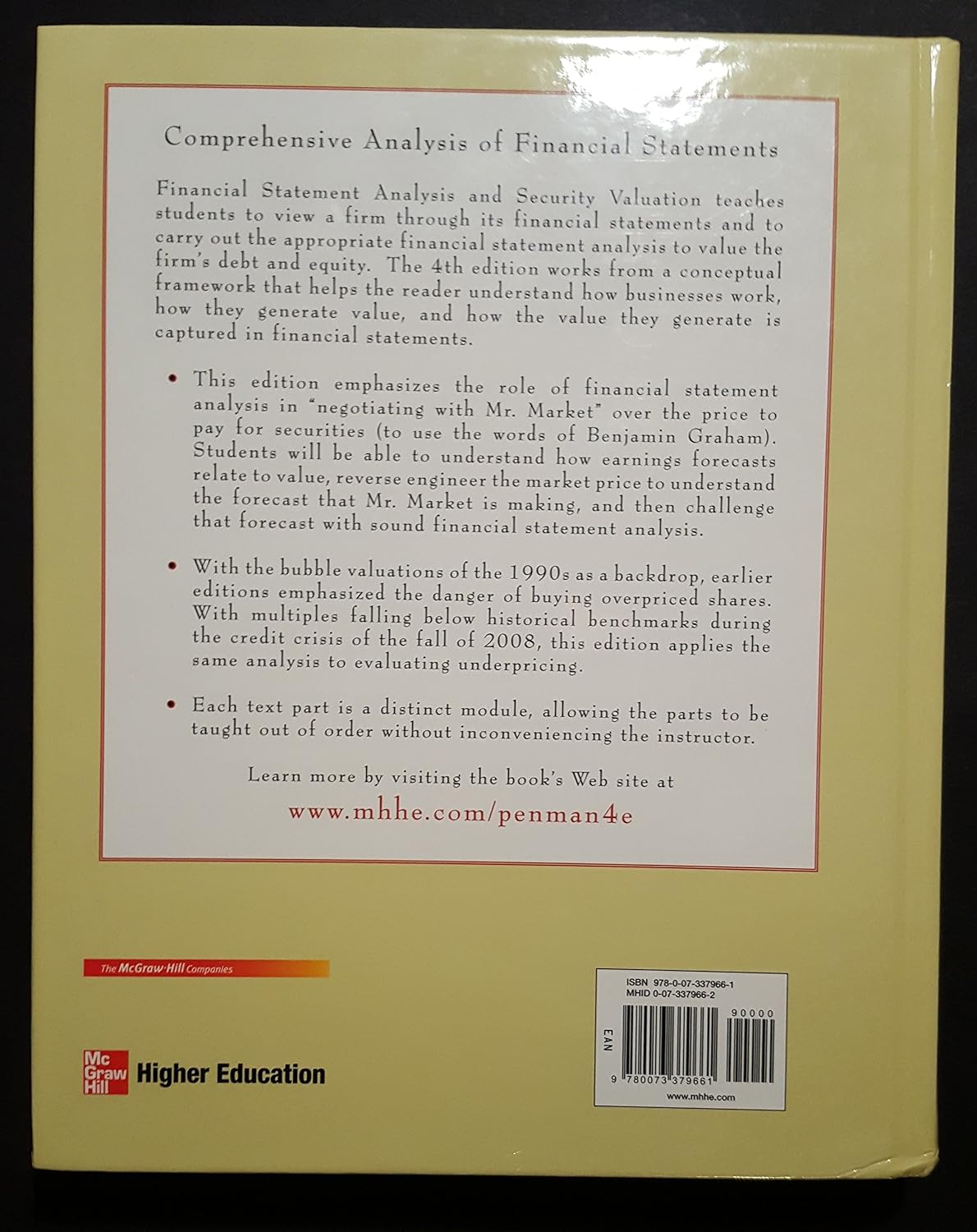 Financial Statement Analysis and Security Valuation