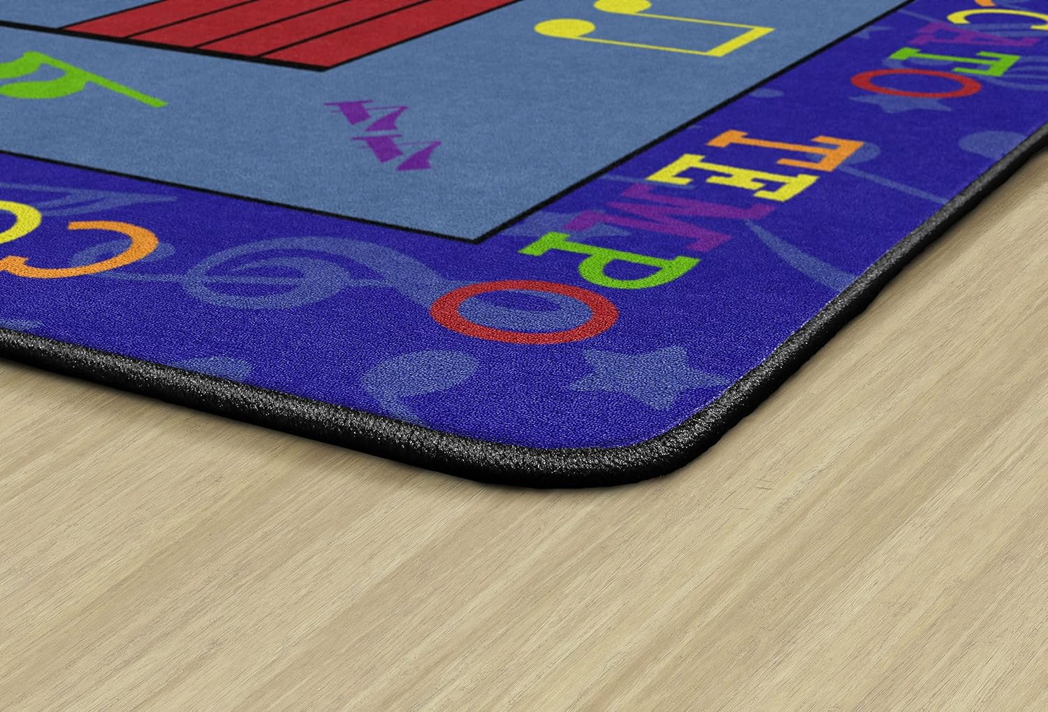 Flagship Carpets Fun with Music Colorful Musical Notes Classroom Educational Area Rug for Kids and Teachers, Durable Quality for Schools, Preschool, Daycare, Learning Centers, 7'6' x 12'