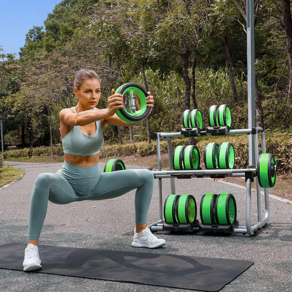 Dumbbell Weight Plates –Dual Purpose Ergonomic Fitness Equipment, Multifunctional Design for Strength Training, Full Body Workouts and Home Gym