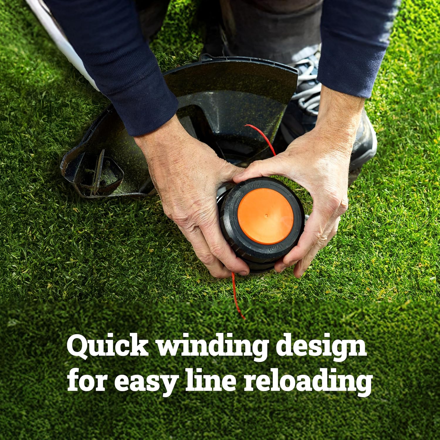 Worx Cordless String Trimmer, 15' Electric Weed Wacker with Dual-exit Bump-Feed Head, 25CC Gas-Like 40V Weed Eater with Brushless Motor, 2 × 4.0 Ah Batteries & Charger Included, WG185