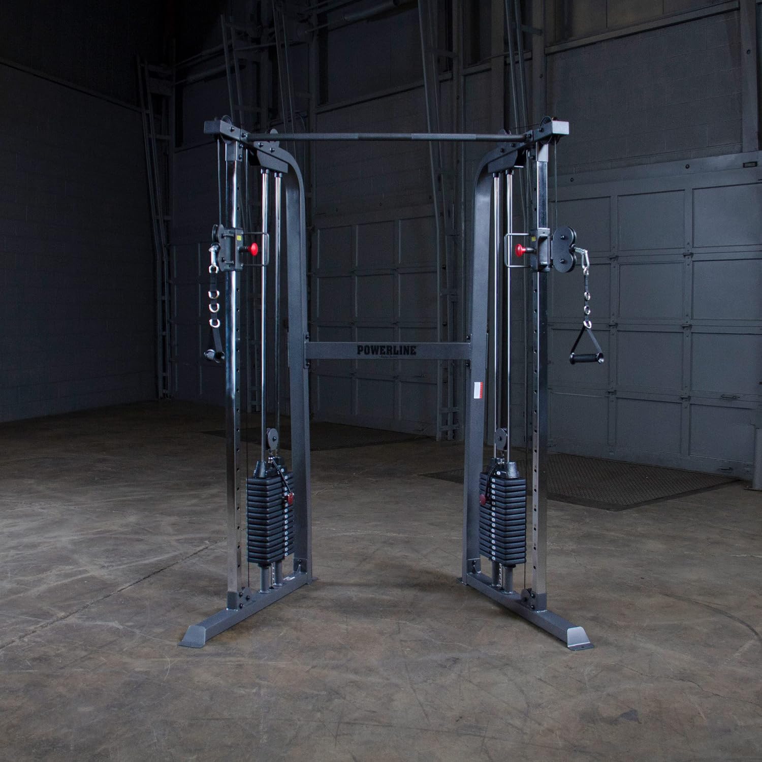 Body-Solid Powerline Cable Crossover Exercise Machine for Home & Commercial Gym, Functional Training Center with Dual Weights Stack for Cable Workout