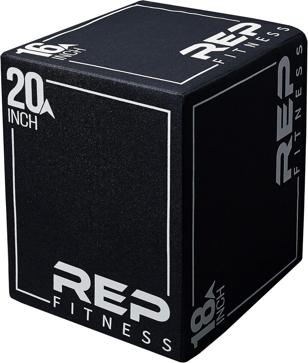 REP Soft Plyo Box | 3-in-1 Foam Jump Box | 3 Size Options 16', 20', 24' | Plyometric Training Platform | Home Gym Equipment | Non-Slip Step Block | Adjustable Workout Box | CrossFit Jump Tool