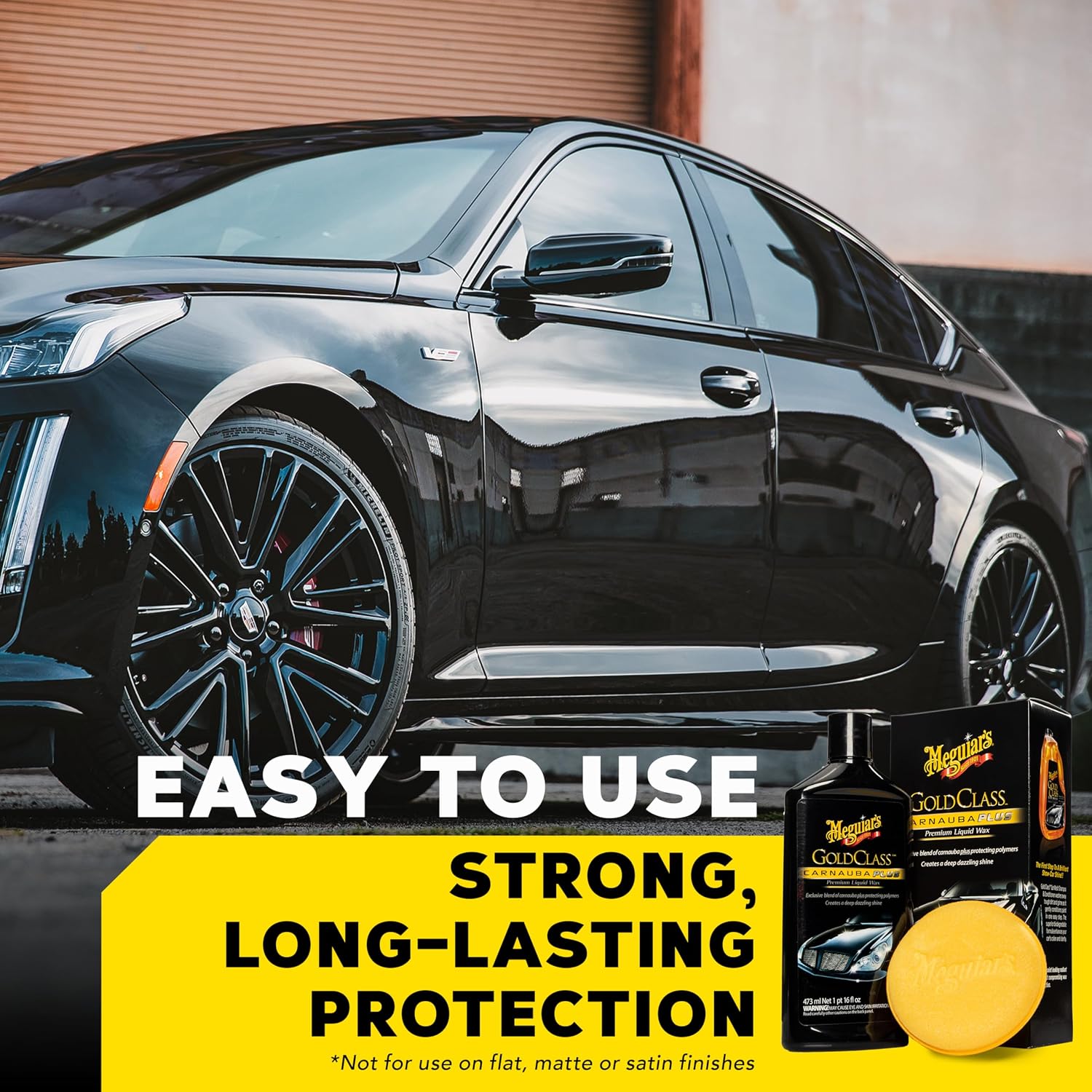 Meguiar's Gold Class Carnauba Plus Premium Liquid Wax Kit,Car Detailing Kit with a Pure Carnauba Wax Blend & Foam Applicator Pad for Keeping Glossy Paint Protected Like a Pro,16 Oz Bottle(Pack of 6)